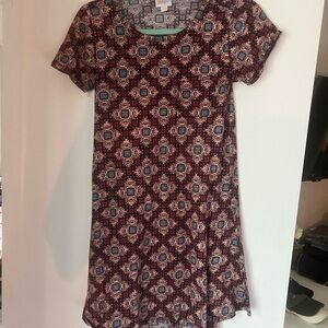 Elegant Multicolor Patterned Women's Dress